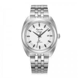 Alexandre Christie AC 8702 Silver White Steel MDBSSSL